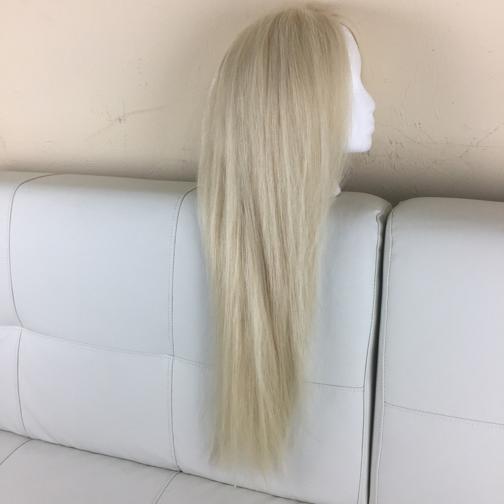 FLASH SALE HUMAN HAIR PLATINUM BLONDE LACE WIG
